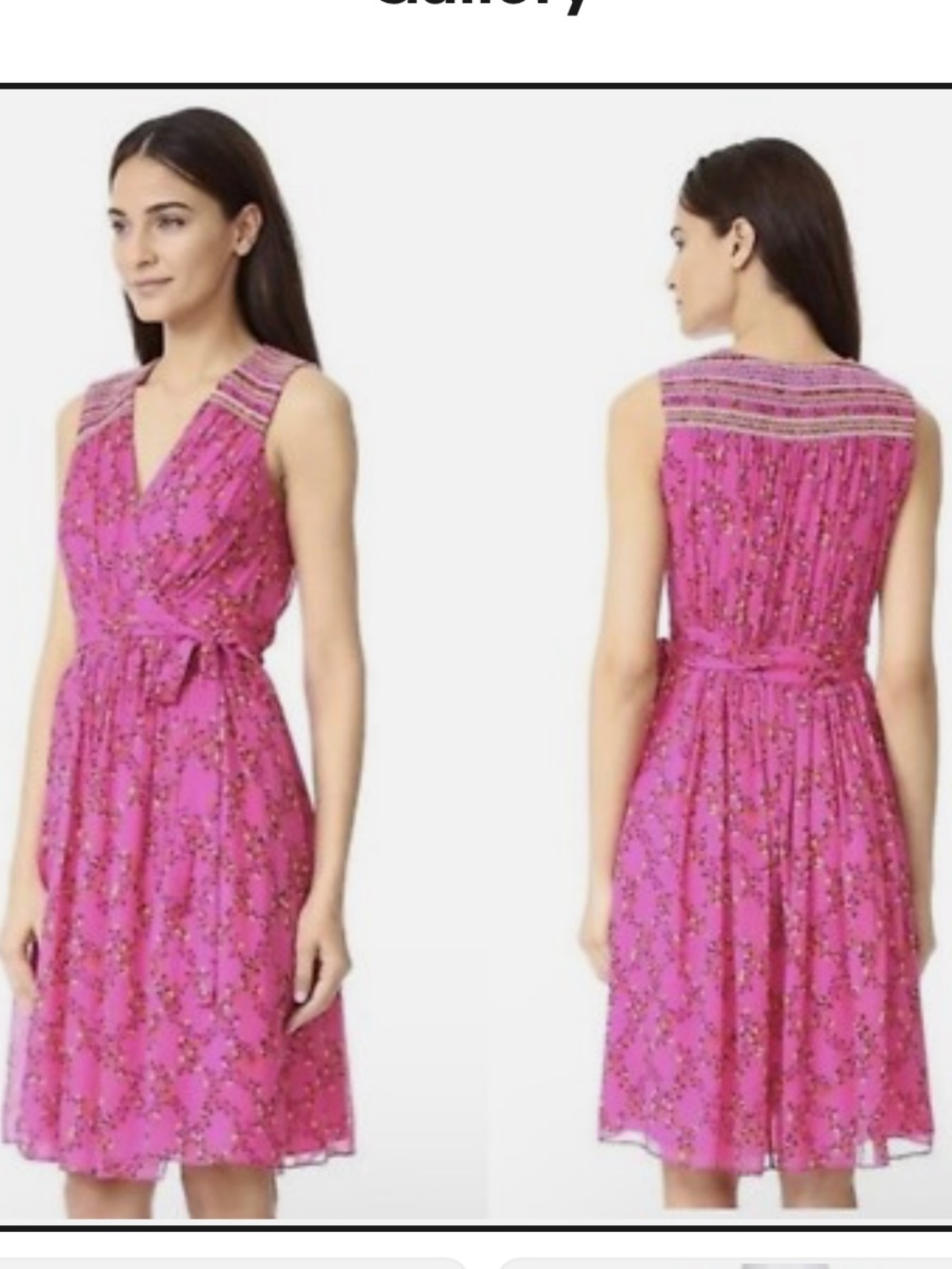 DVF Diane von Furstenberg Bali Silk Wrap Dress — Pink Floral, Size 2
